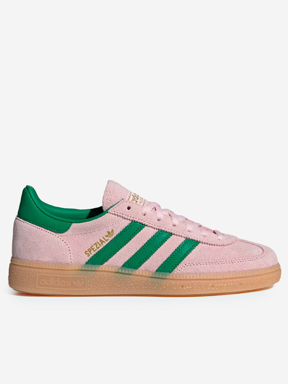Оригінальна W Handball Spezial Pink And Green Adidas – боковий вид
