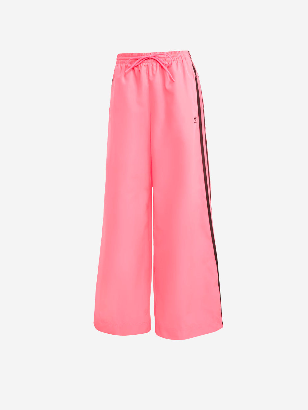 Pink Firebird Oversize Sports Pants With Black Stripes Adidas – Гарантія оригінальності – боковий вид - ADIDAS