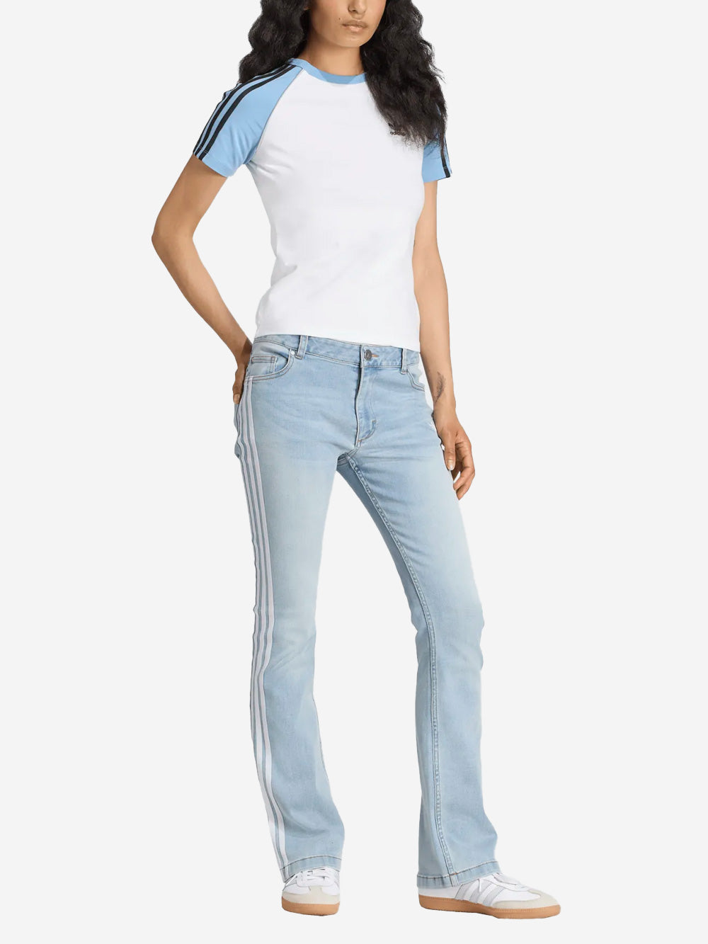 Оригінальна Teamgeist Light Blue Skinny Jeans Adidas – вид ззаду - ADIDAS