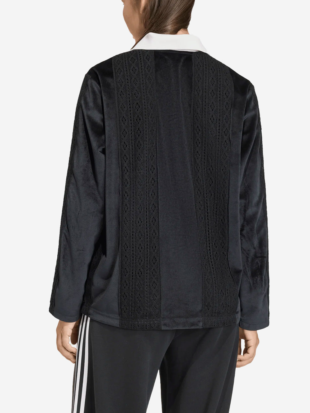 Оригінальна Black Winterised Long-Sleeved Crochet-Blend Soccer Jersey Adidas – збільшений вид - ADIDAS