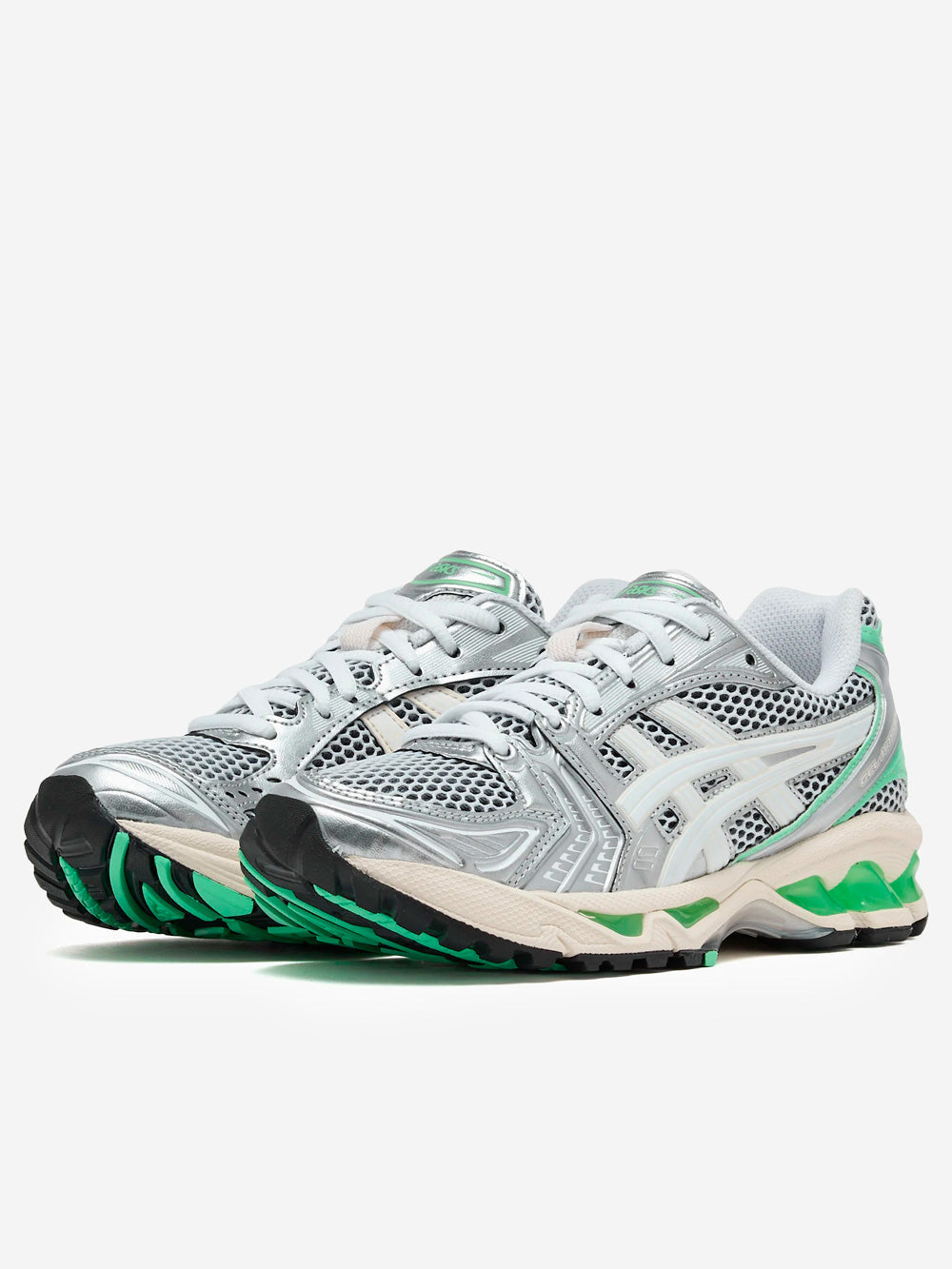 Оригінальна Gel-Kayano 14 White And Green Asics – вид ззаду