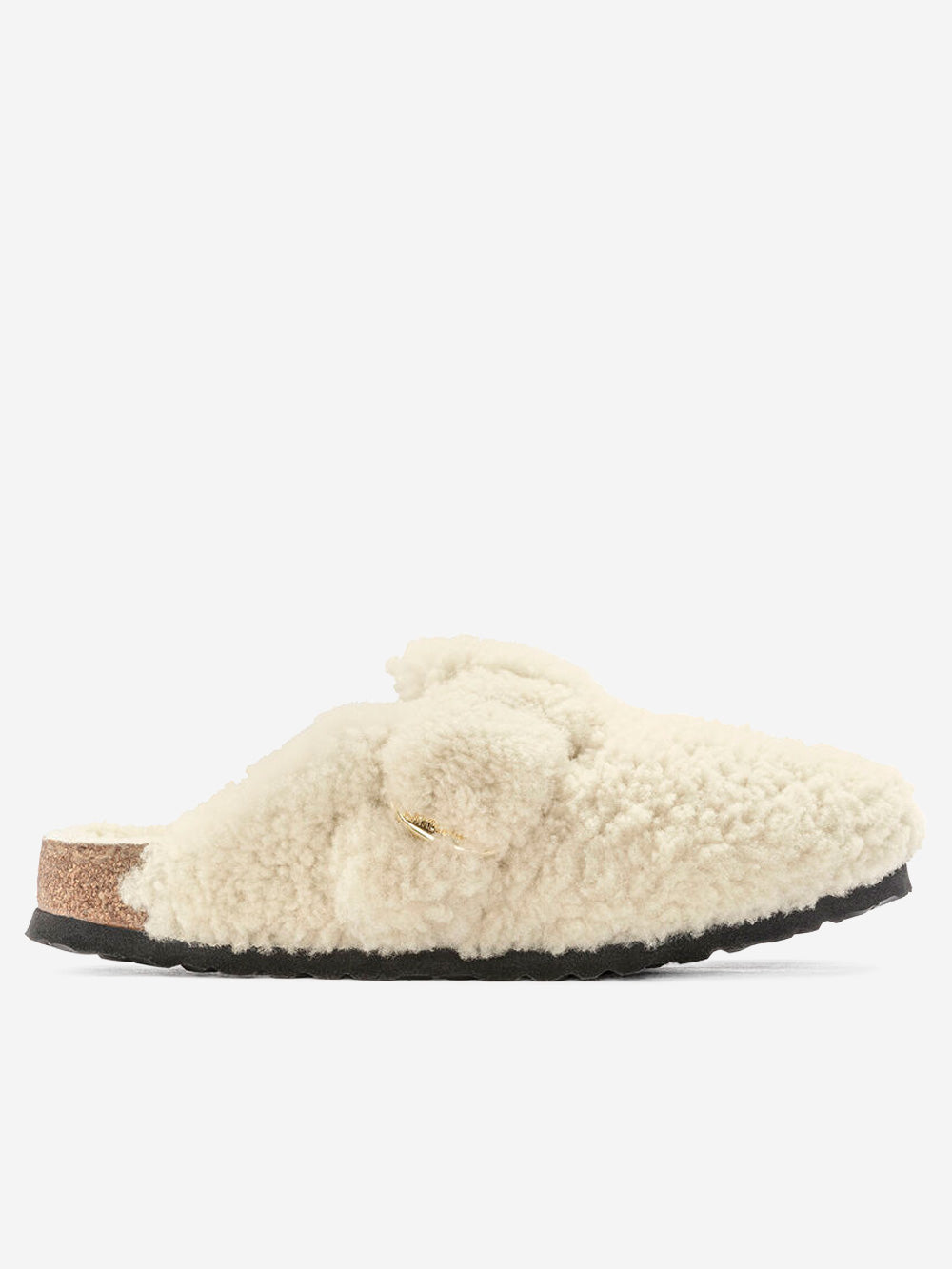 Оригінальна Boston Big Buckle Shearling Teddy Birkenstock – боковий вид