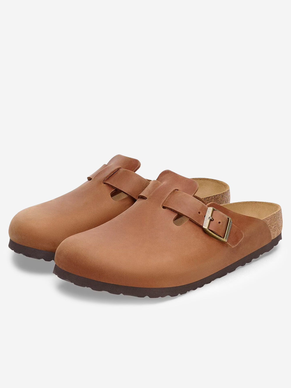 Boston Sandals In Cognac Oiled Leather Birkenstock – Гарантія оригінальності – вид ззаду - BIRKENSTOCK