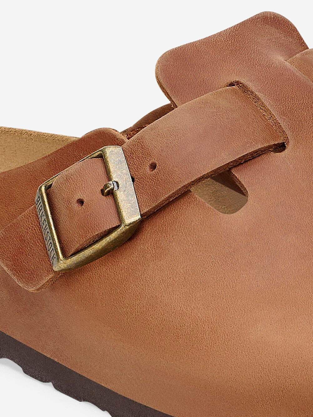 Boston Sandals In Cognac Oiled Leather Birkenstock – Гарантія оригінальності – детальний вид - BIRKENSTOCK