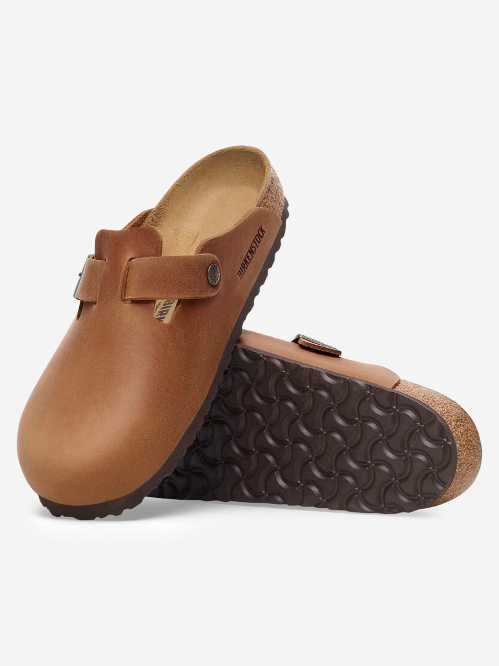 Boston Sandals In Cognac Oiled Leather Birkenstock – Гарантія оригінальності – збільшений вид - BIRKENSTOCK