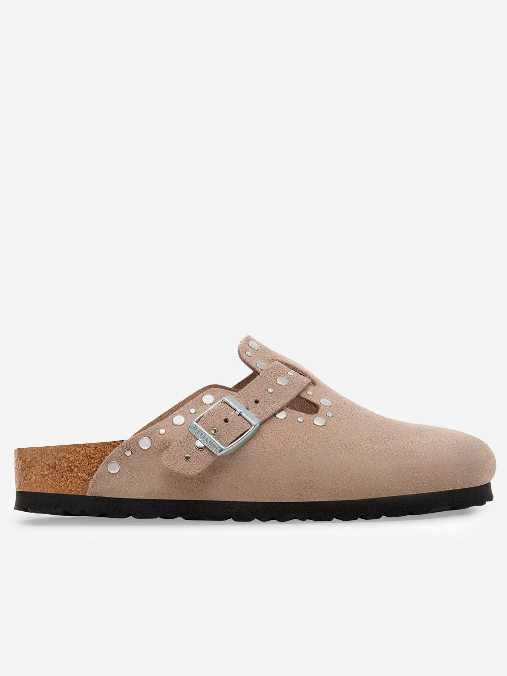 Boston Rivet Taupe Sandals With Metal Studs Birkenstock – Гарантія оригінальності – боковий вид
