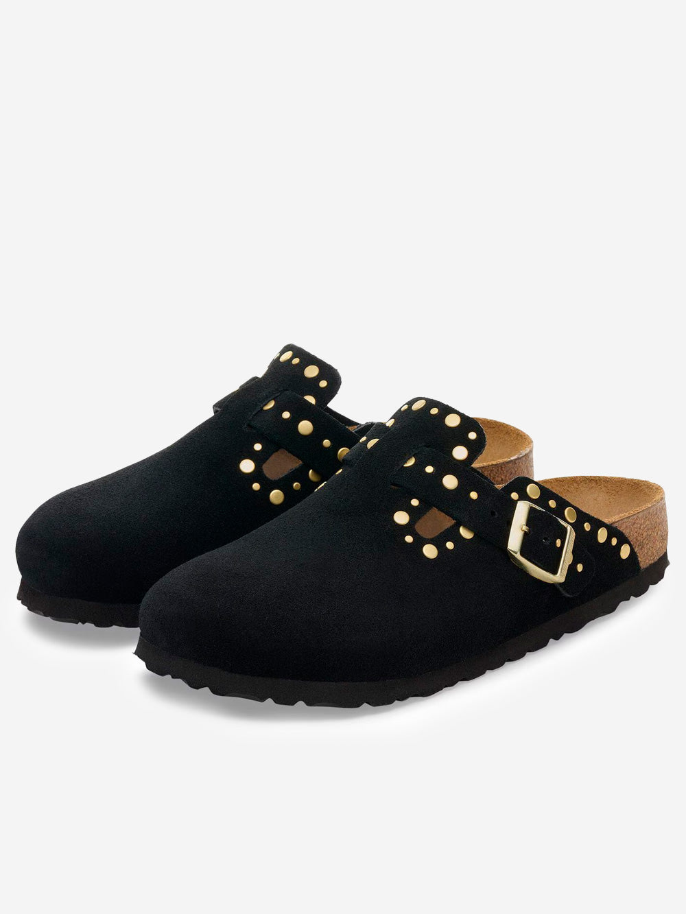 Black Boston Rivet Sandals With Metal Studs Birkenstock оригінал – Купити в Україні – вид ззаду - BIRKENSTOCK