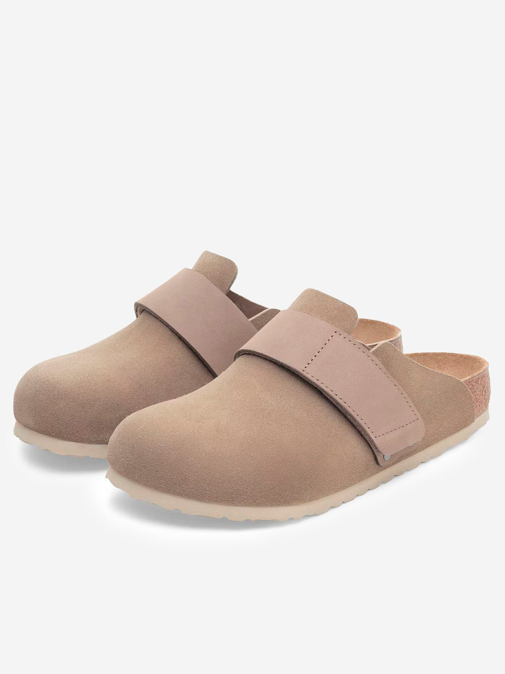 Loma Nubuck And Suede Taupe Birkenstock – Гарантія оригінальності – вид ззаду - BIRKENSTOCK
