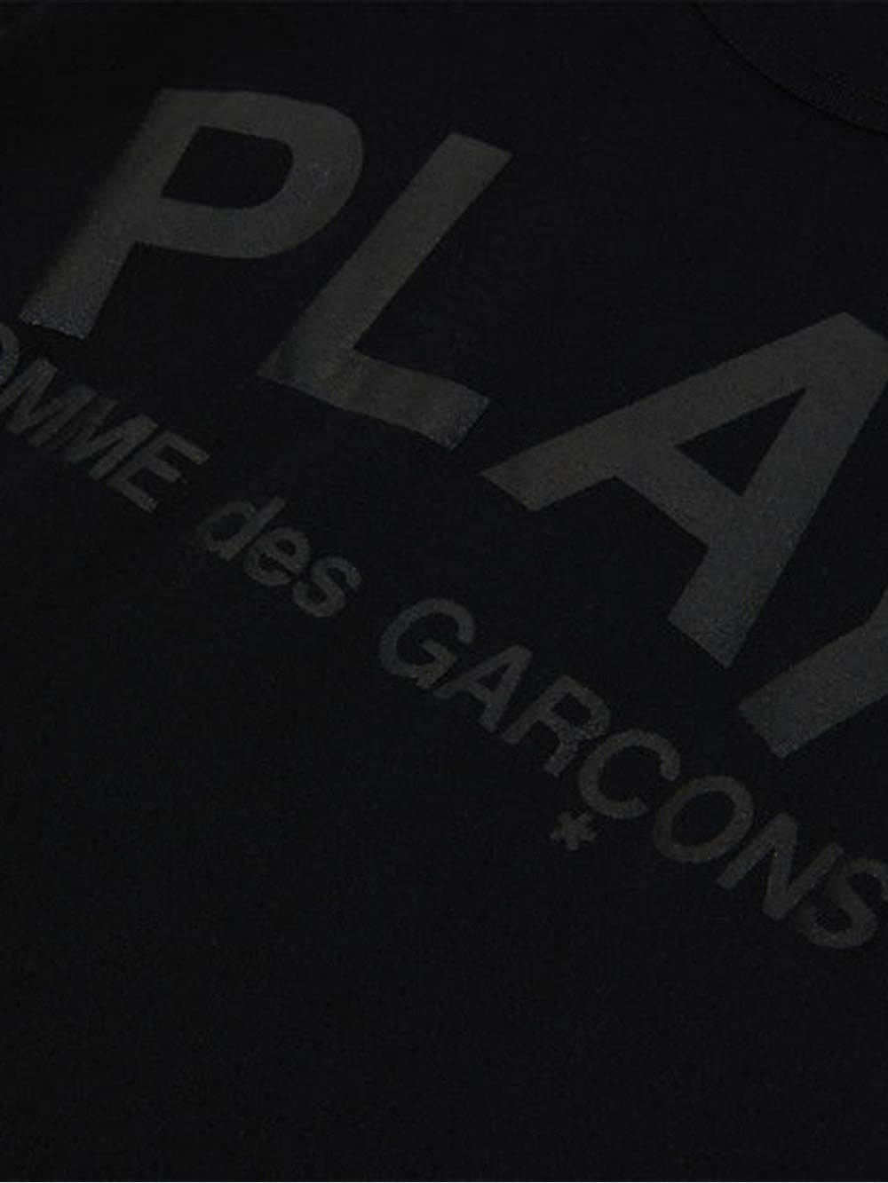 Black T-Shirt With Logo Graphic Comme des garcons оригінал – Купити в Україні – вид ззаду
