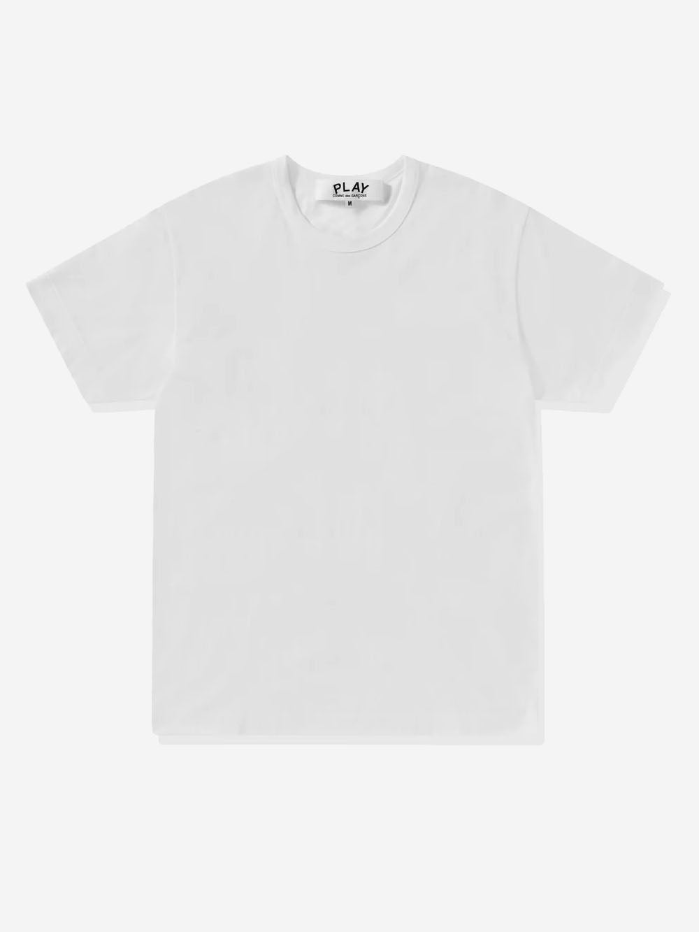 Оригінальна White T-Shirt With Reverse Heart Comme des garcons – боковий вид
