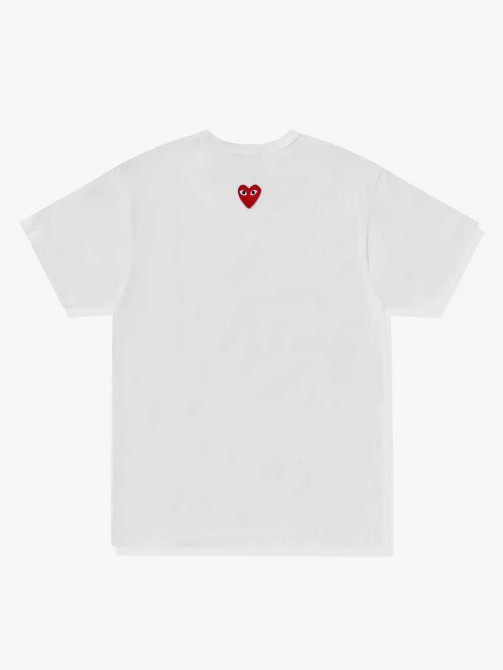 Оригінальна White T-Shirt With Reverse Heart Comme des garcons – вид ззаду