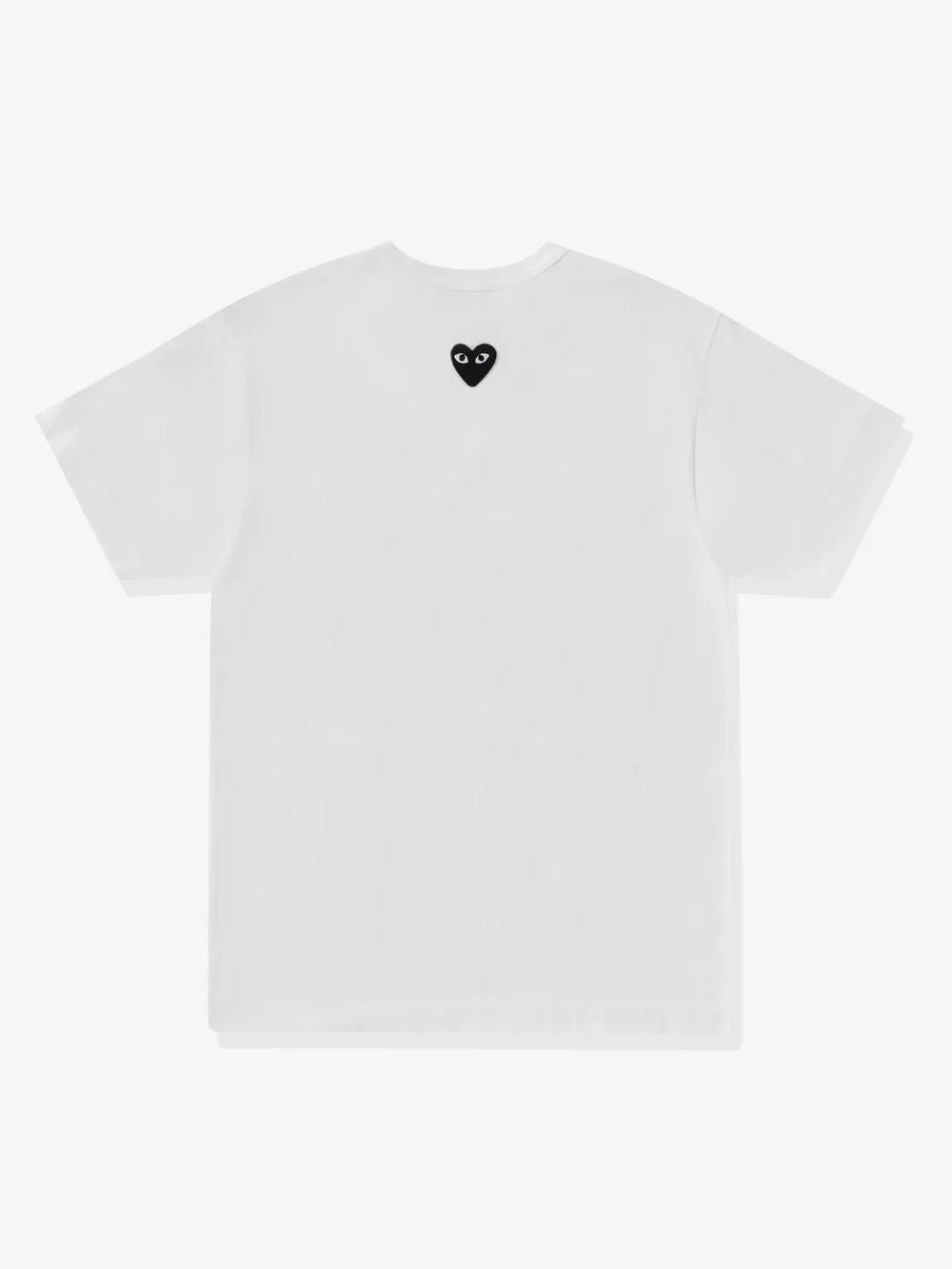 White T-Shirt With Black Heart Reverse Comme des garcons оригінал – Купити в Україні – вид ззаду