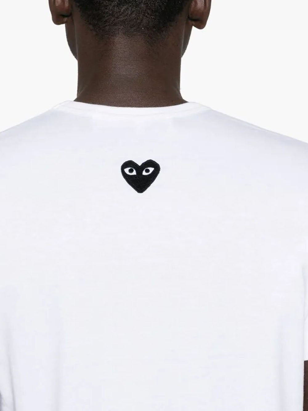 White T-Shirt With Black Heart Reverse Comme des garcons оригінал – Купити в Україні – детальний вид