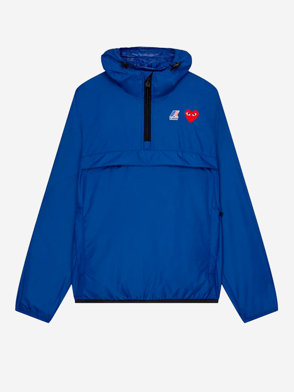 Оригінальна Blue Packable Half Zipper Jacket X K-Way Comme des garcons – боковий вид