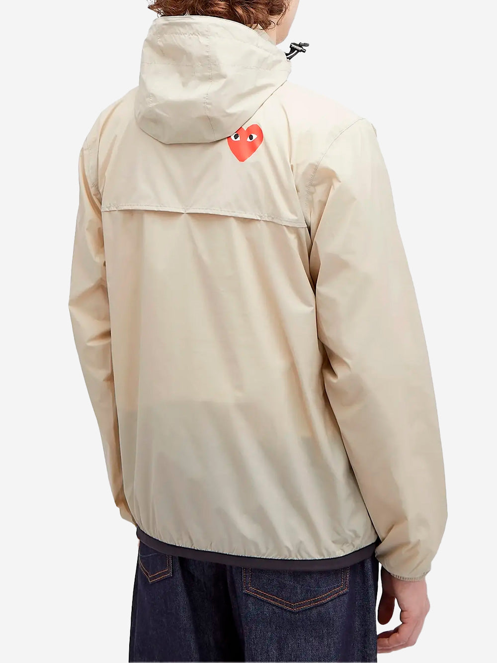 Оригінальна Beige Packable Half Zipper Jacket X K-Way Comme des garcons – збільшений вид