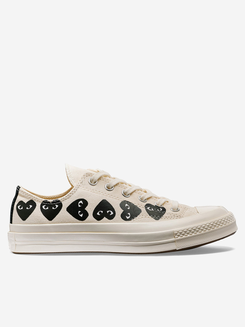 Chuck 70 Ox Multi Heart White X Cdg Comme des garcons – Гарантія оригінальності – боковий вид