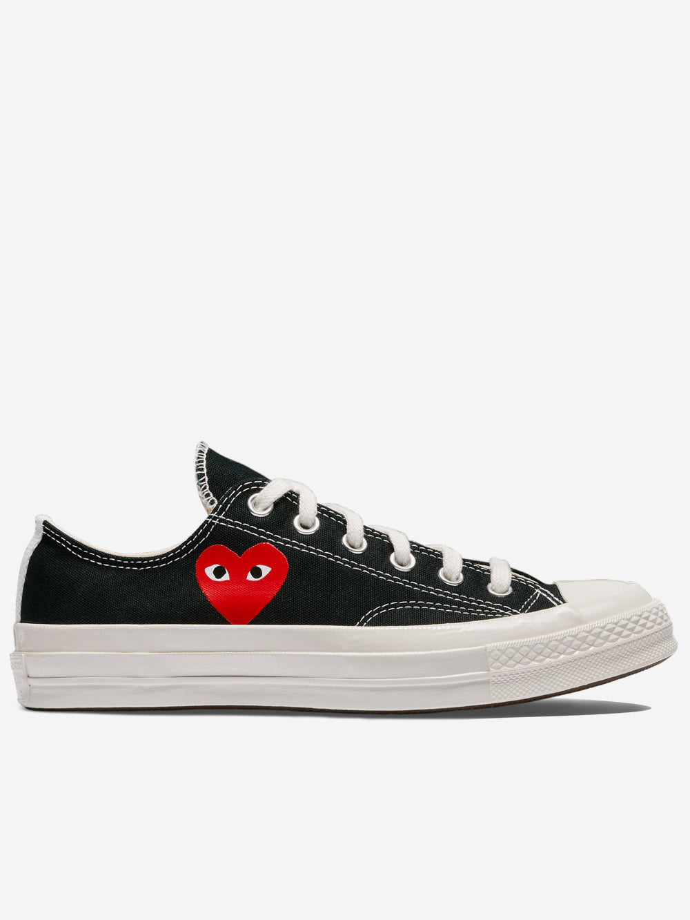 Chuck 70 Ox Black With Heart X Cdg Comme des garcons оригінал – Купити в Україні – боковий вид