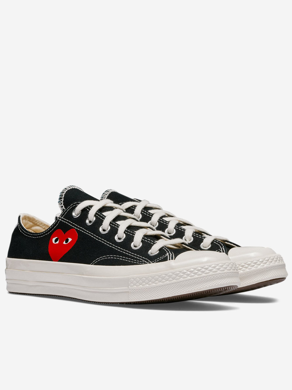 Chuck 70 Ox Black With Heart X Cdg Comme des garcons оригінал – Купити в Україні – вид ззаду
