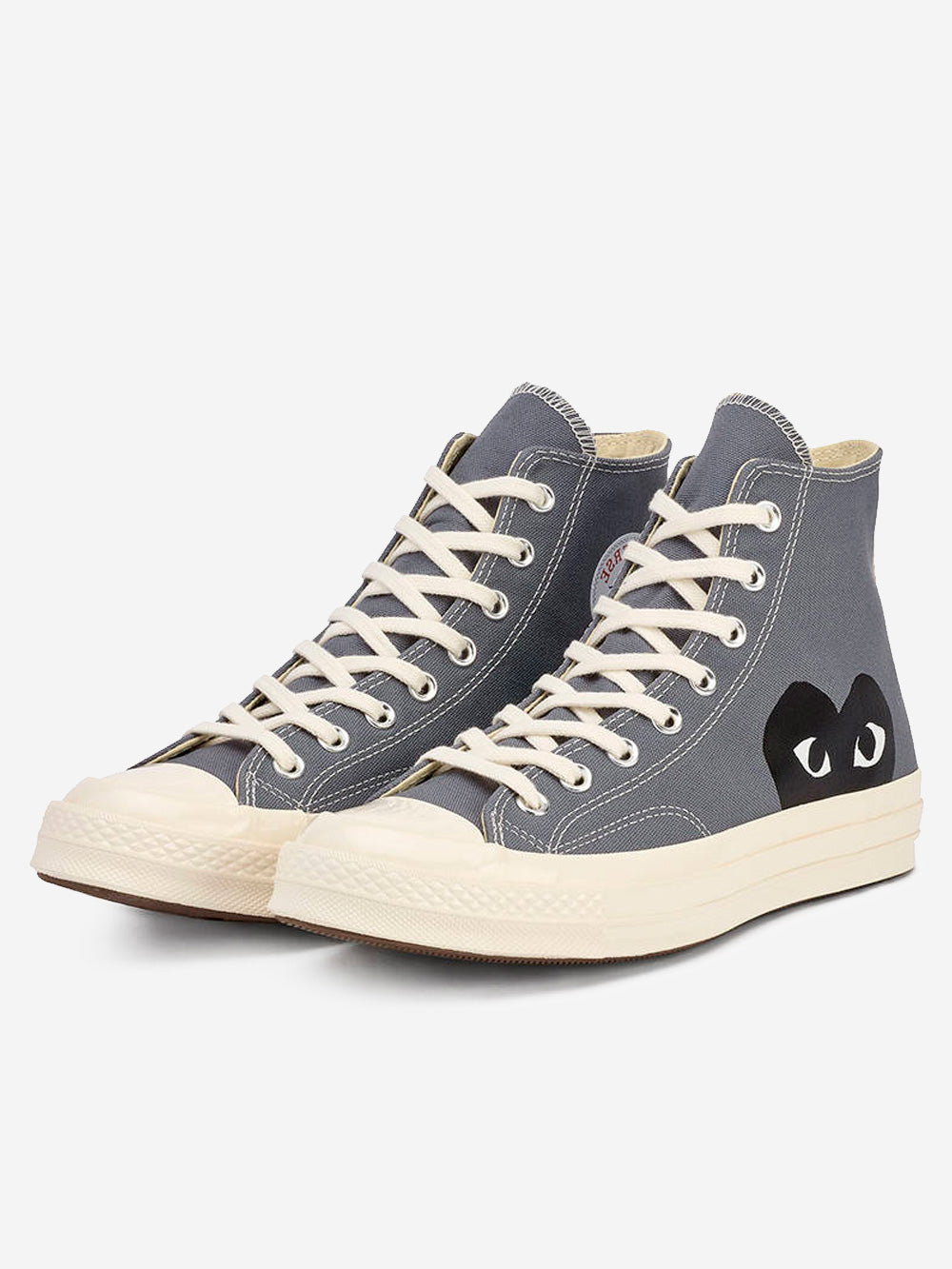 Chuck 70 Hi Gray With Heart X Cdg Comme des garcons – Гарантія оригінальності – вид ззаду