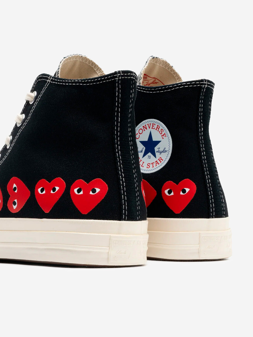 Оригінальна Chuck 70 Hi Black Multi Heart High X Cdg Comme des garcons – збільшений вид