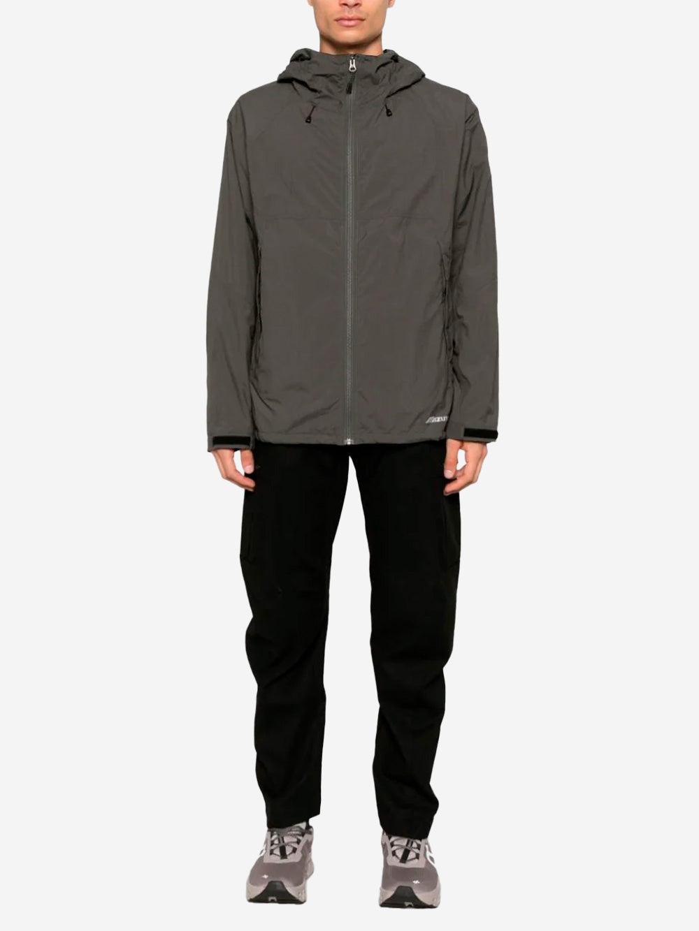 Grey Thermal Mesh Hoody Jacket Mizuno оригінал – Купити в Україні – вид ззаду