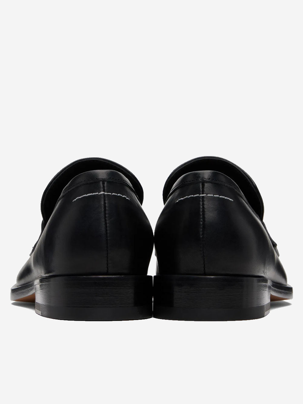 New Classic Stitch Loafers In Black Leather Maison margiela – Гарантія оригінальності – збільшений вид