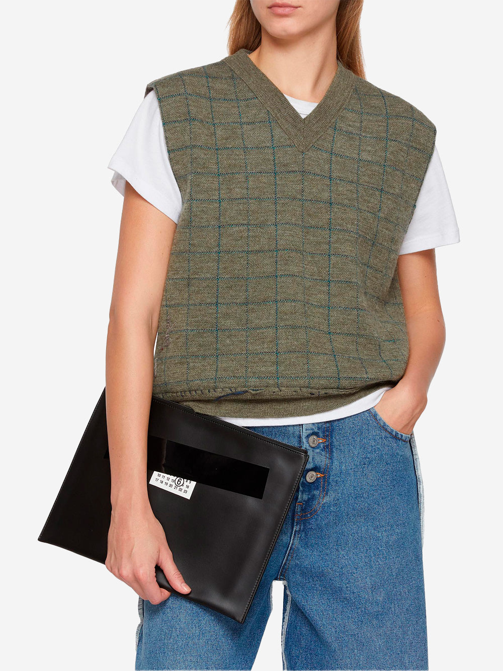 Leather Clutch With Numeric Logo Maison margiela оригінал – Купити в Україні – детальний вид