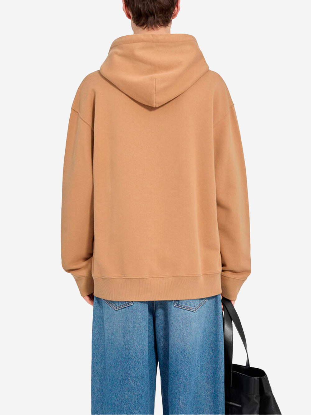 Brown Ochre Hooded Sweatshirt With Numeric Logo Maison margiela – Гарантія оригінальності – збільшений вид