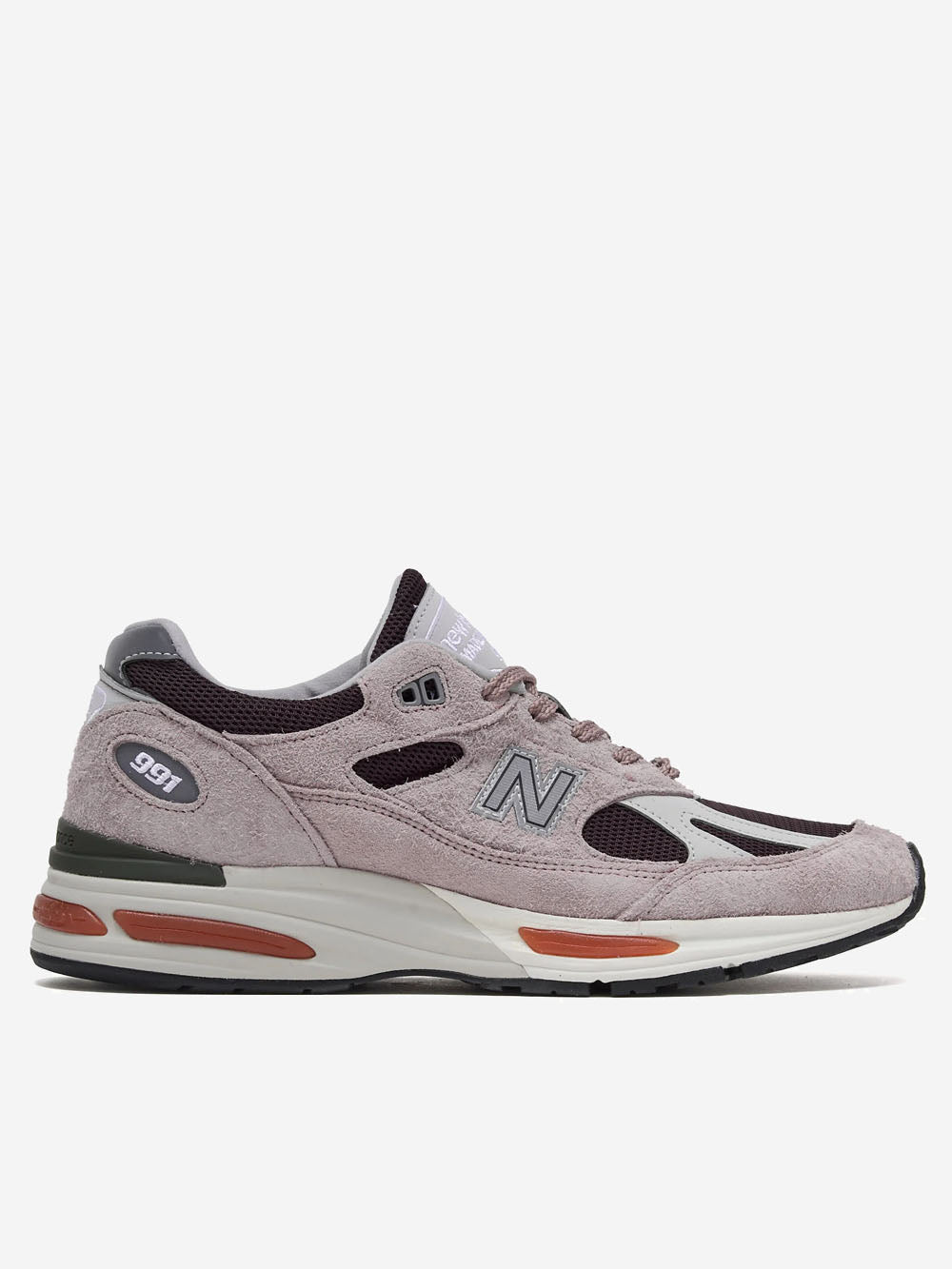 Made In Uk 991v2 Grape Sorbet Pink New balance оригінал – Купити в Україні – боковий вид