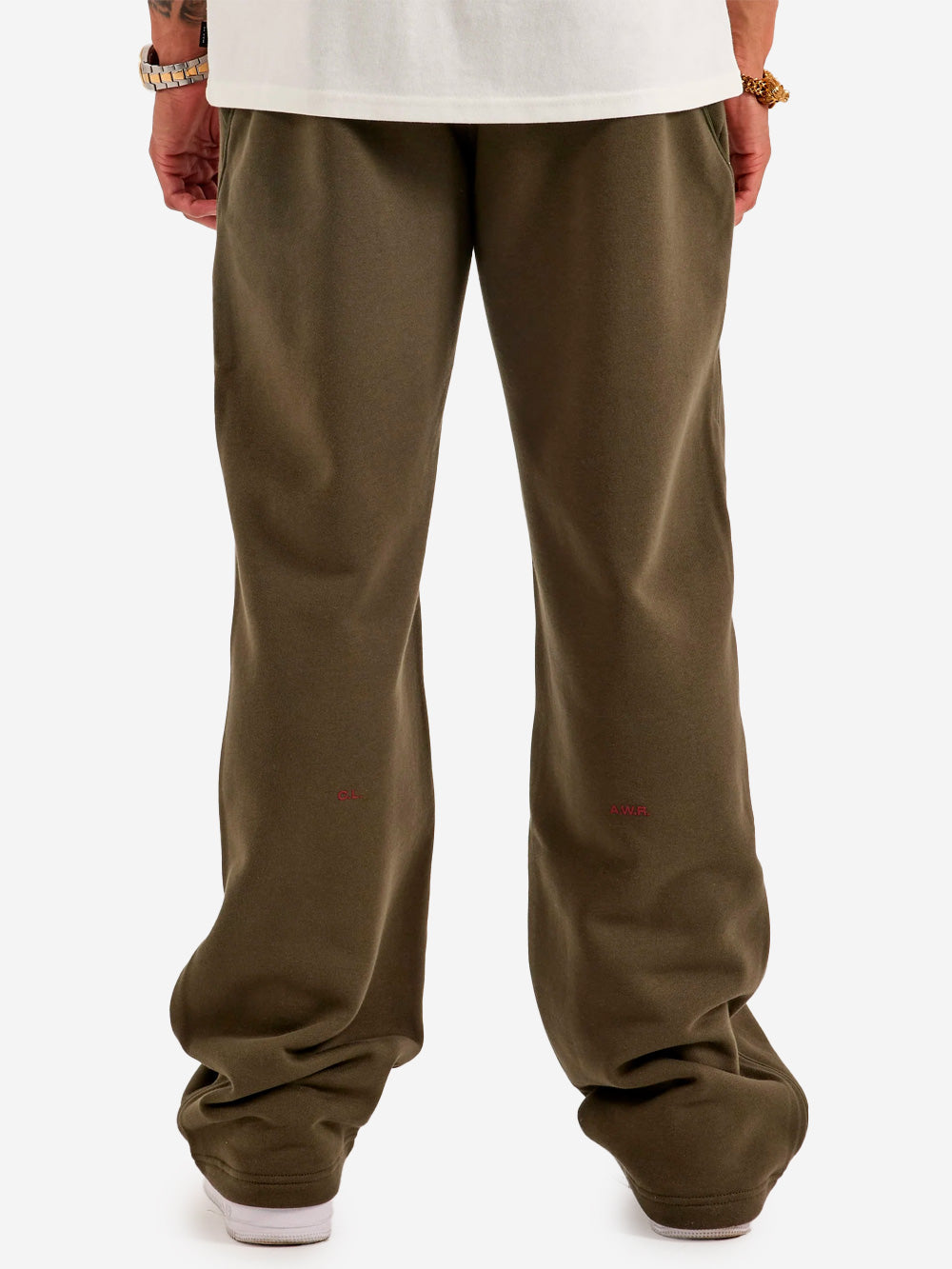 X Drake Green Sweatpants With Open Edge Cs Nocta Nike – Гарантія оригінальності – збільшений вид