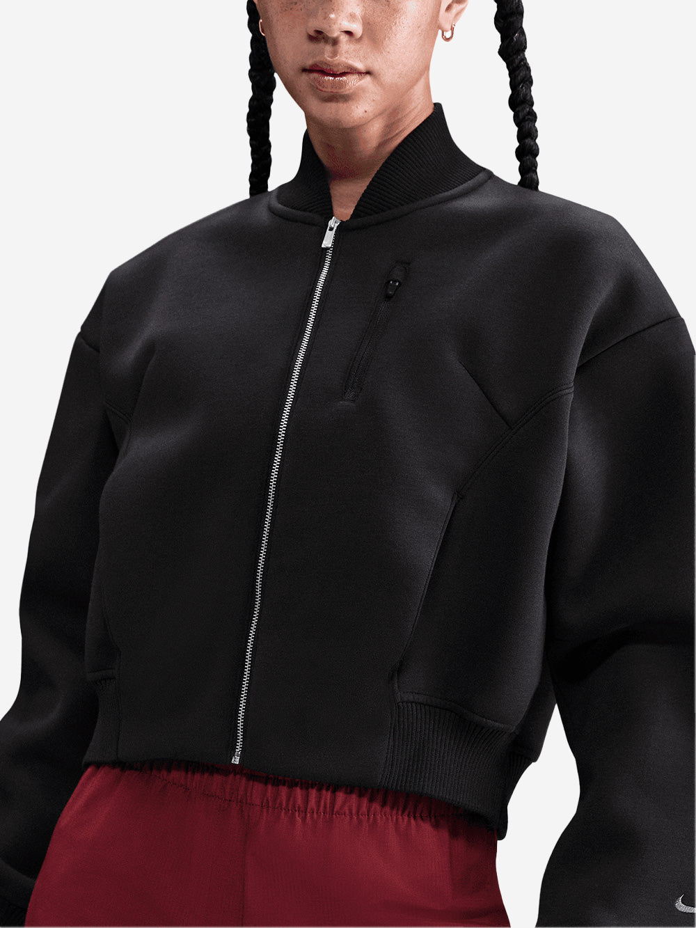 Lightweight Black Destroyer Oversized Jacket Nike – Гарантія оригінальності – детальний вид - NIKE
