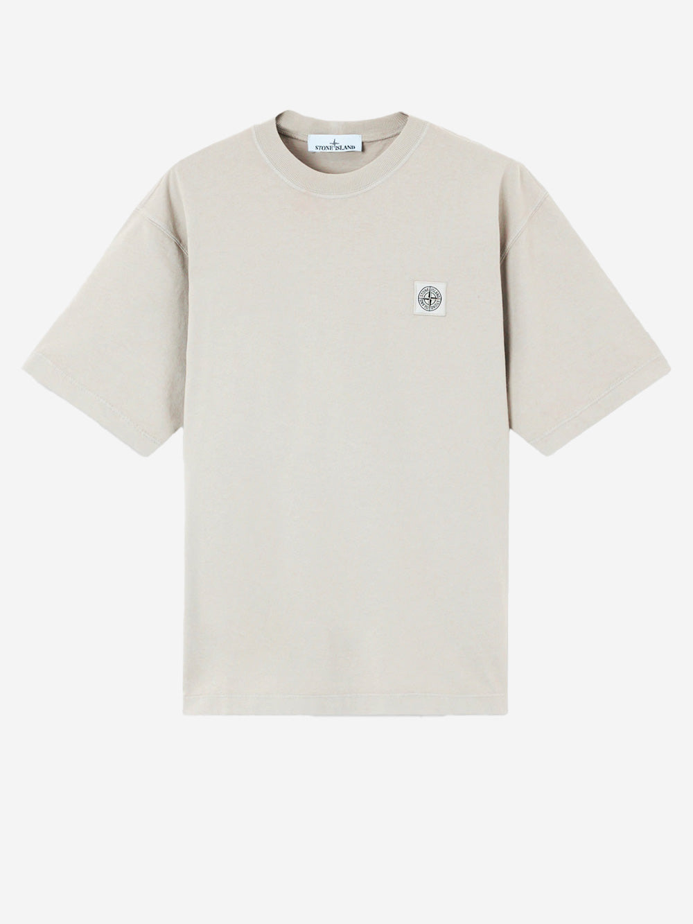 Combed Cotton T-Shirt With Compass Patch Stone island – Гарантія оригінальності – боковий вид