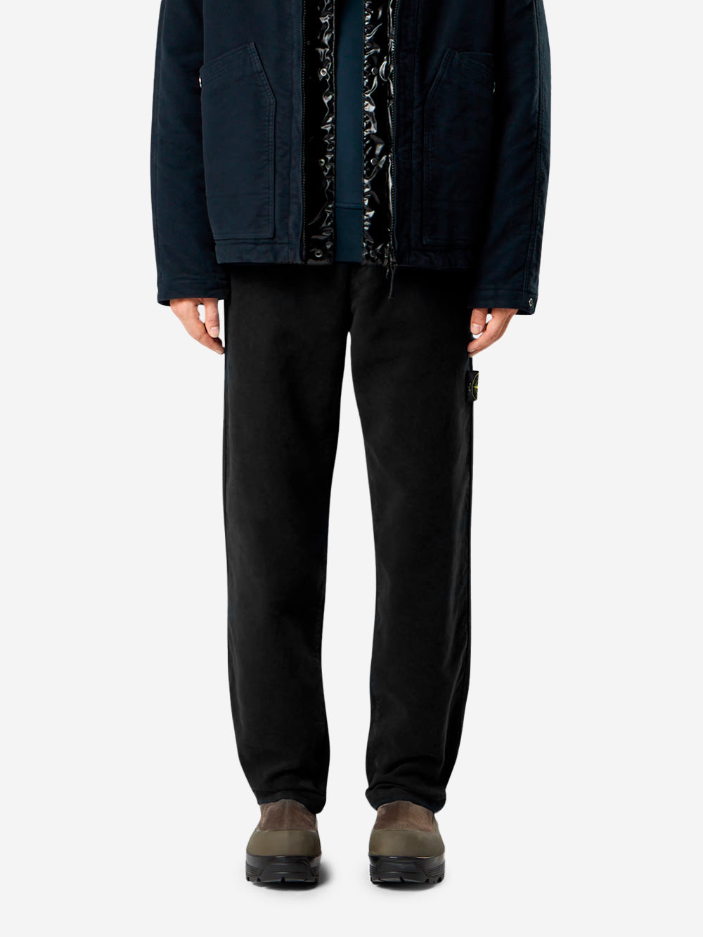 Black Loose-Fitting Pants With Multiple Pockets Stone island оригінал – Купити в Україні – детальний вид