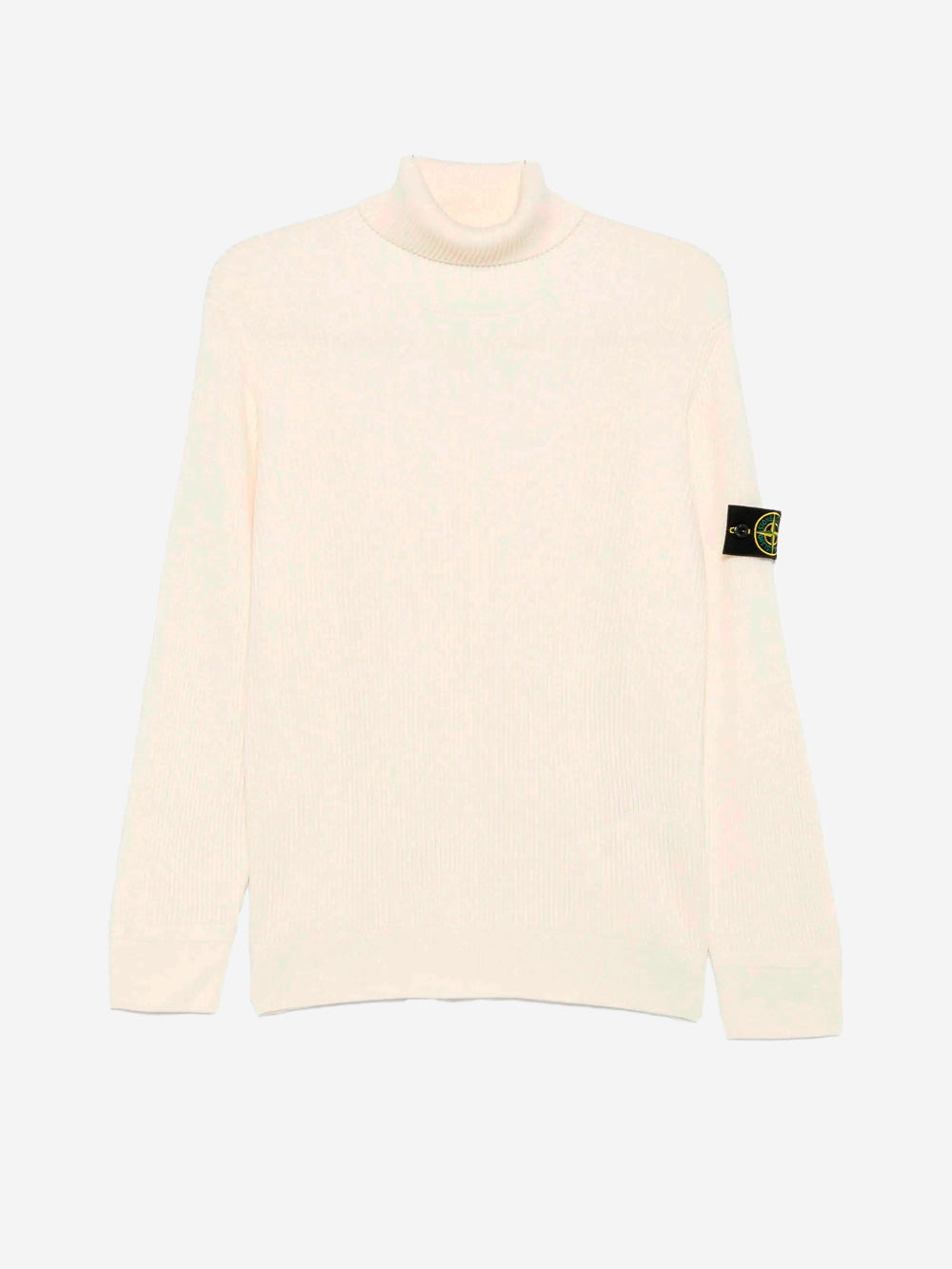 Ribbed Turtleneck Sweater With Compass Badge Stone island оригінал – Купити в Україні – боковий вид