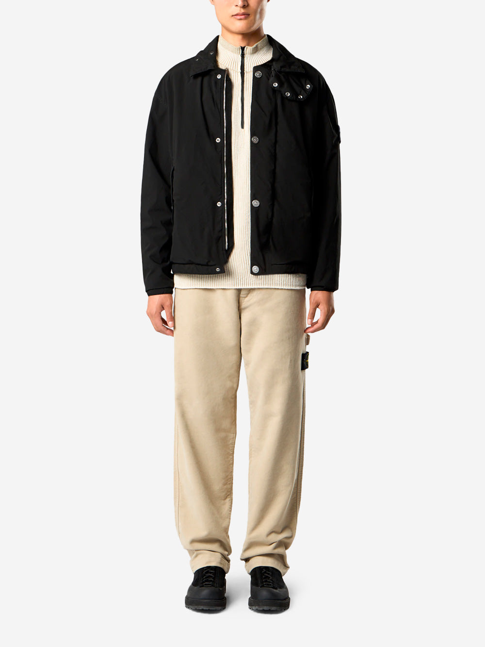 Coach Jacket With Anti-Drip And Snap Pockets Stone island оригінал – Купити в Україні – вид ззаду