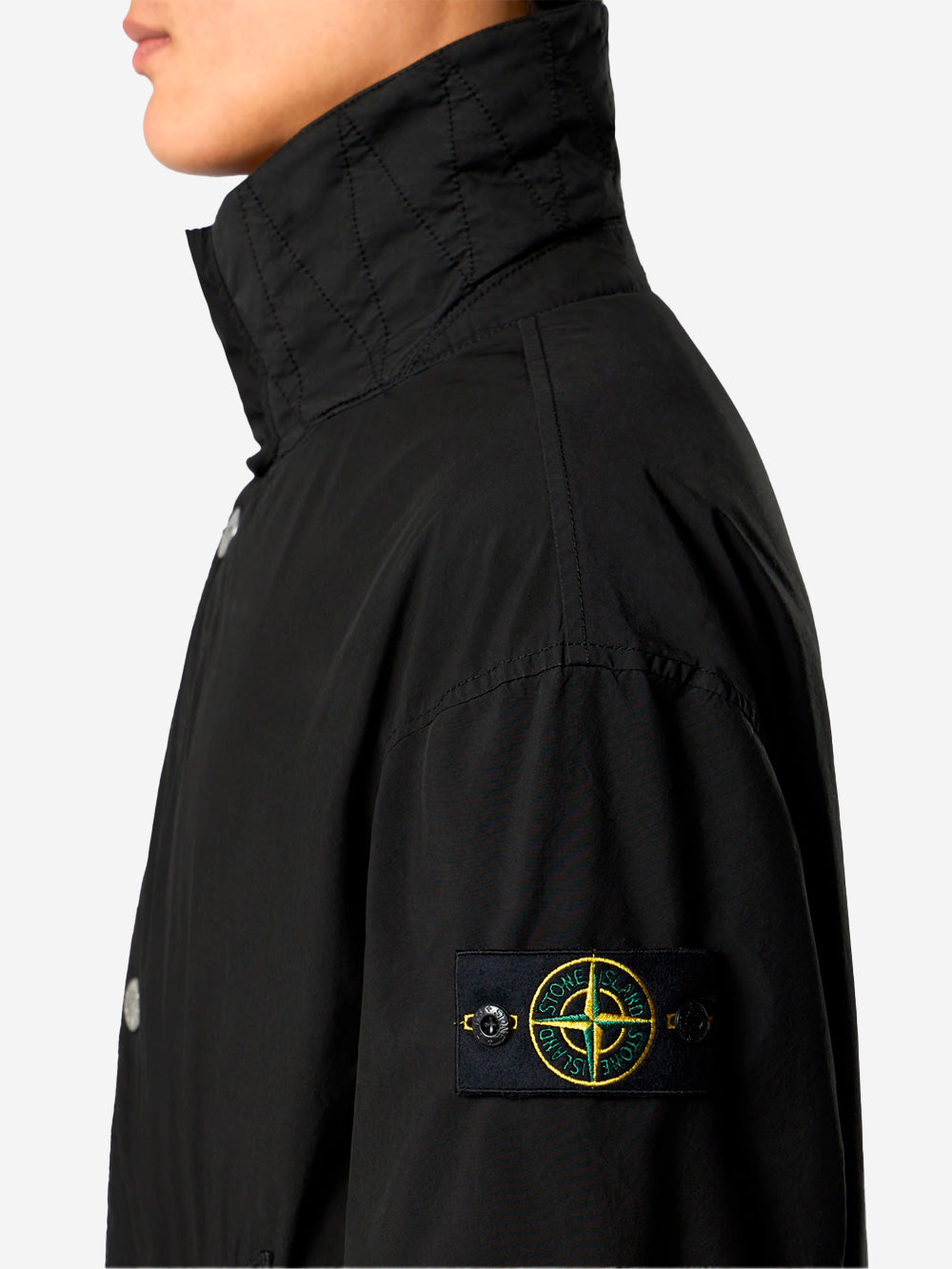 Coach Jacket With Anti-Drip And Snap Pockets Stone island оригінал – Купити в Україні – детальний вид