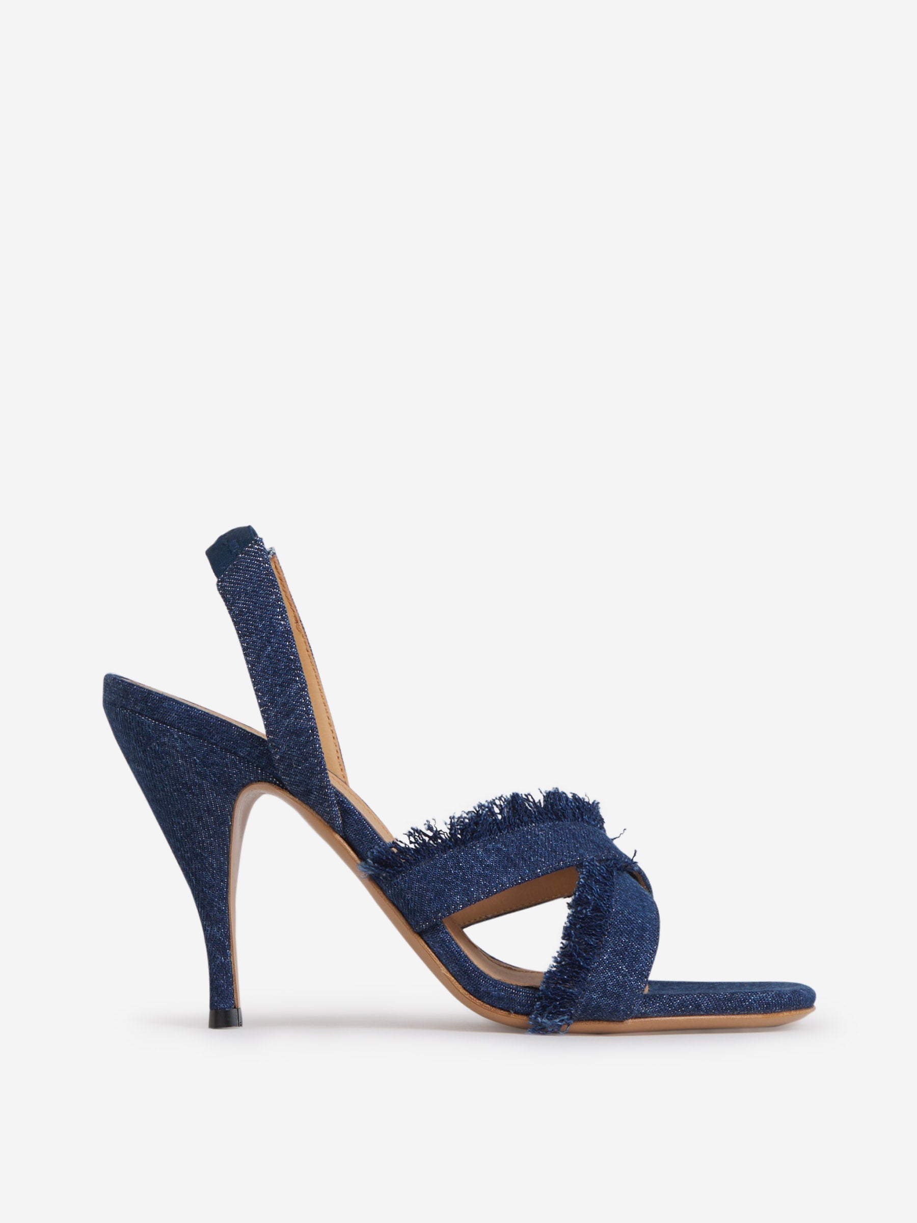 Оригінальна Denim Slingback Sandals Off-white – боковий вид