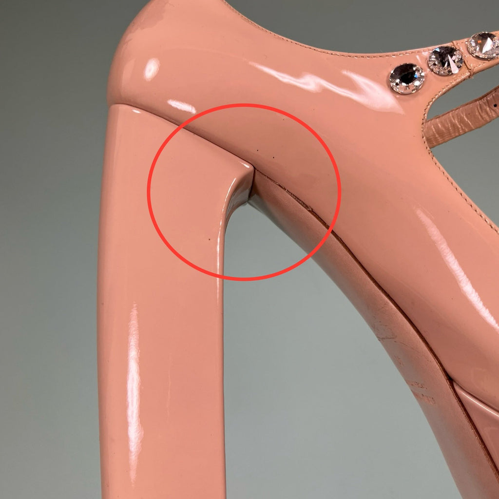 Crystal Leather Pumps Miu miu – Гарантія оригінальності – вид 7