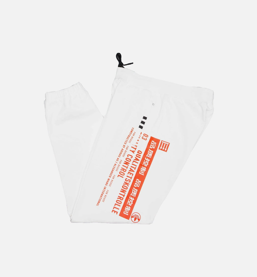 Original By Alexander Wang Graphic Mens Jogger Pants White Adidas оригінал – Купити в Україні – боковий вид