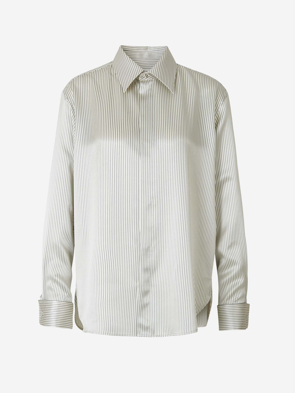 Striped Silk Shirt Saint laurent оригінал – Купити в Україні – боковий вид