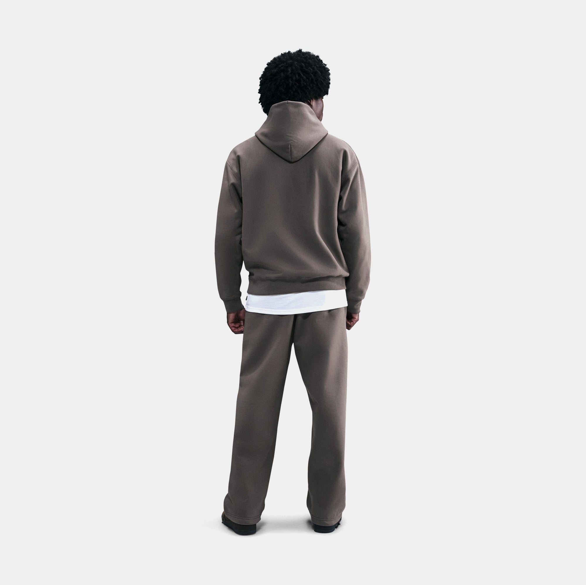 Solo Swoosh Fleece Open-Hem Mens Pants Nike – Гарантія оригінальності – вид ззаду