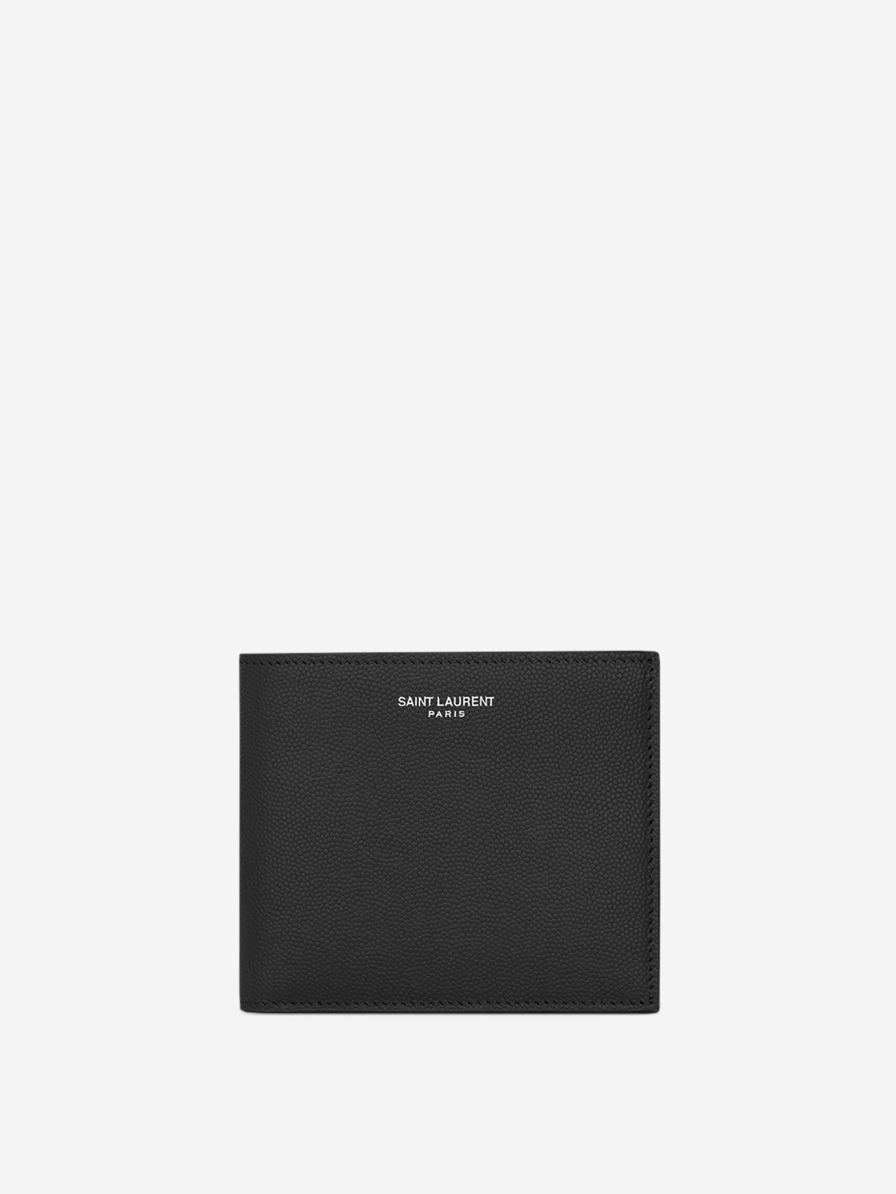 Оригінальна Leather Logo Wallet Saint laurent – боковий вид