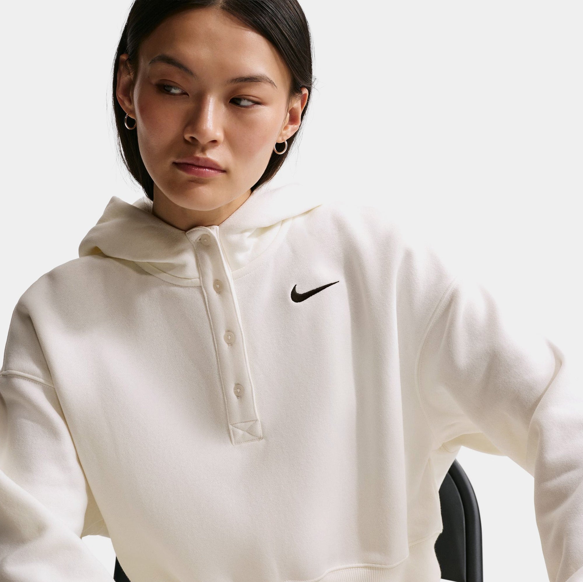 Nsw Phoenix Fleece Oversized Cropped Womens Hoodie Nike оригінал – Купити в Україні – детальний вид