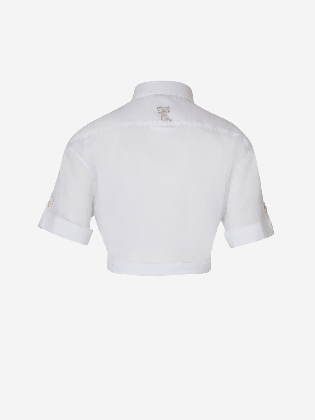 Оригінальна Semi-Transparent Cropped Blouse Acne studios – вид ззаду