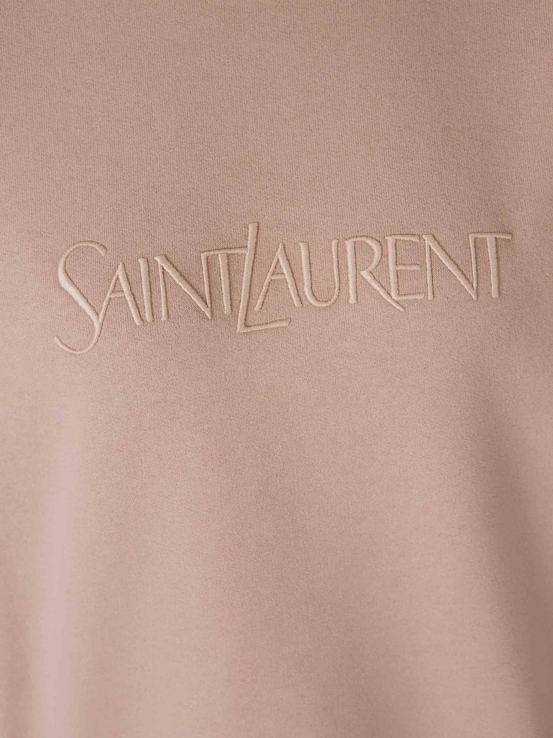 Cotton Logo Sweatshirt Saint laurent – Гарантія оригінальності – збільшений вид