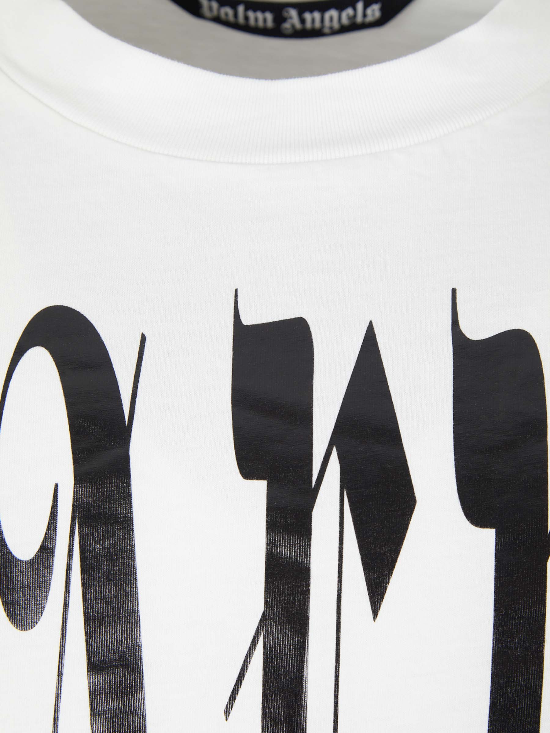 Оригінальна Logo Cotton T-Shirt Palm angels – детальний вид