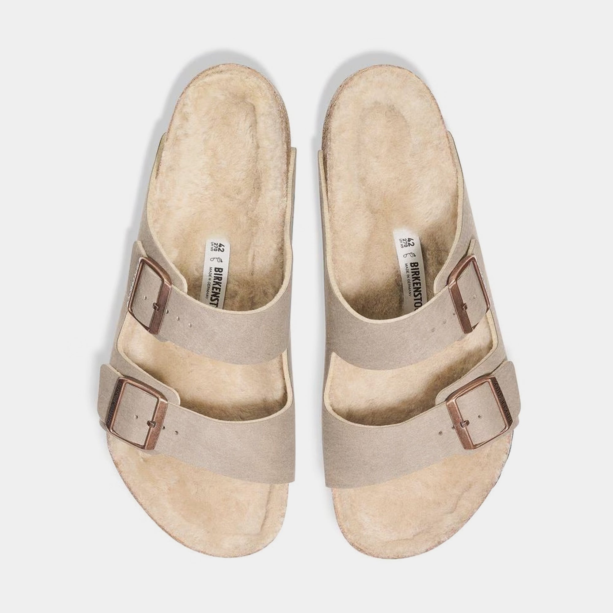 Оригінальна Arizona Shearling Womens Sandals Birkenstock – вид ззаду
