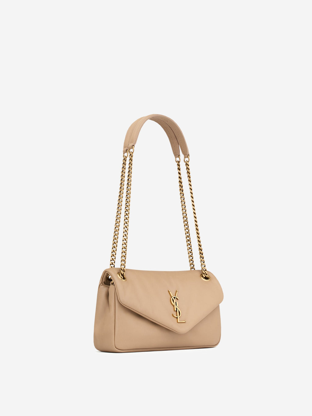 Оригінальна Calypso Leather Shoulder Bag Saint laurent – вид ззаду