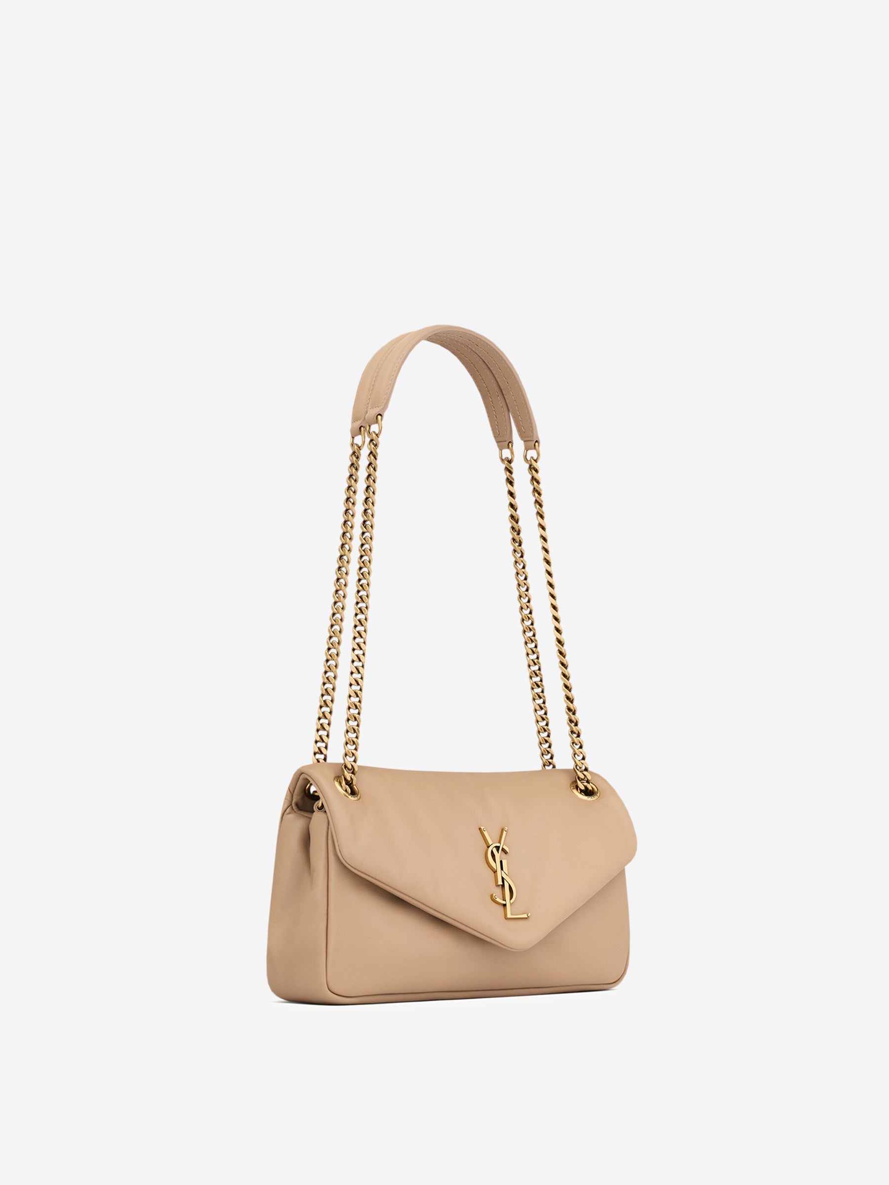 Оригінальна Calypso Leather Shoulder Bag Saint laurent – вид ззаду