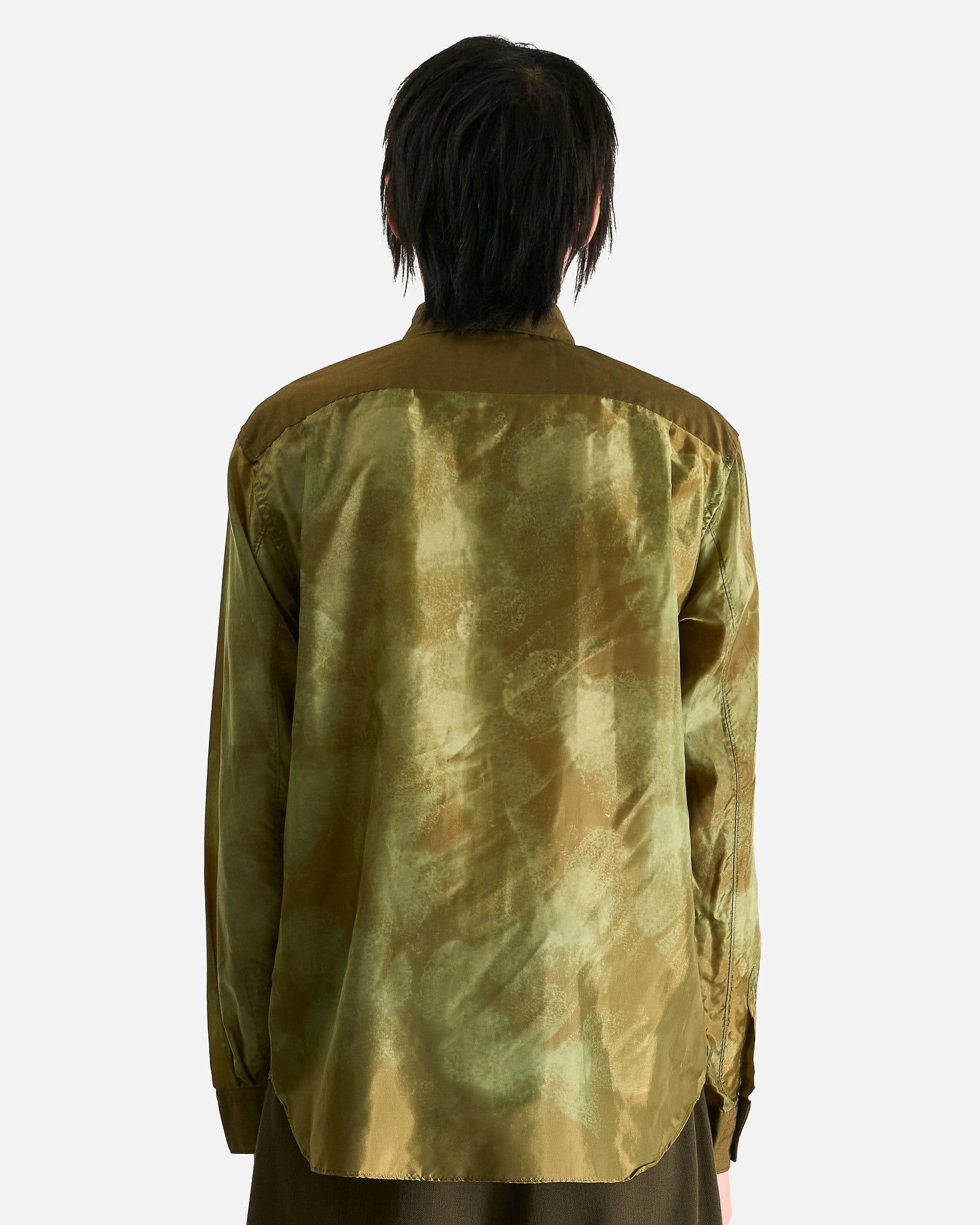 Abstract Button Up Shirt In Khaki Comme des garcons – Гарантія оригінальності – детальний вид